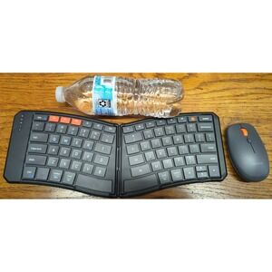 NEW Meetion Multi 3 Unit Wireless Folding Keyboard Mouse Combo BTC9880 Ergonomic